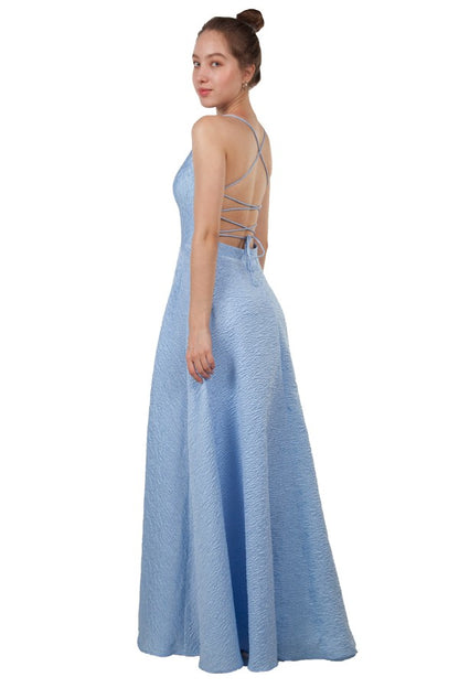 Textured Cross Back Dress