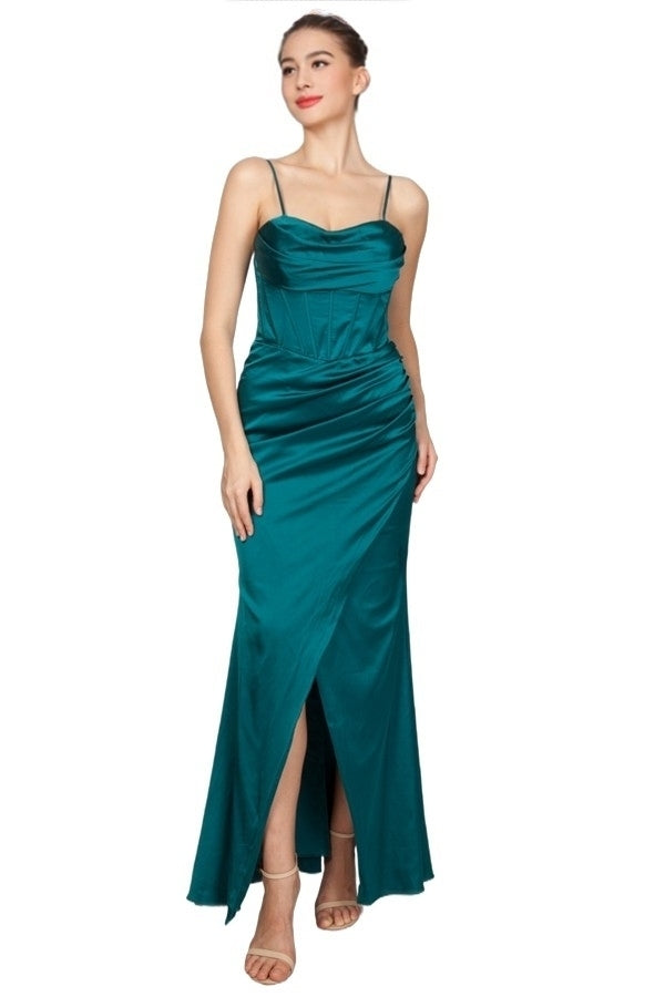 Satin Corset Gown