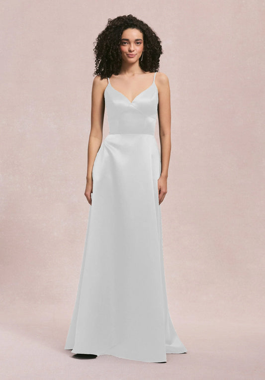 Cat eye satin gown