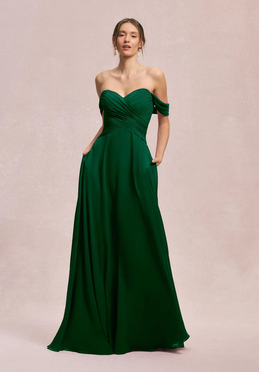 Ruched Sweetheart A-line Bridesmaid Dress