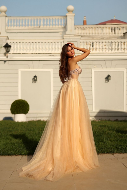 Corset ball gown