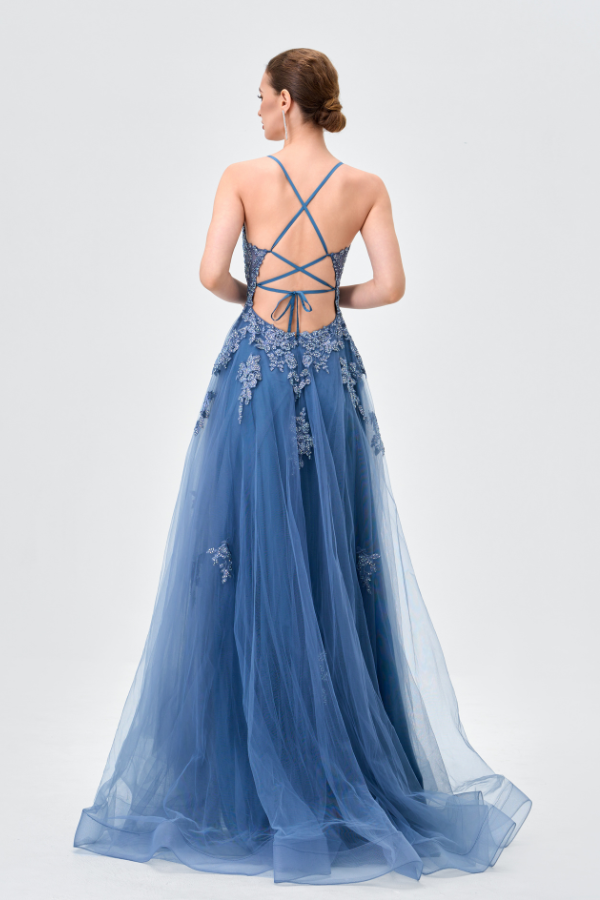 Morgany Plunging ball Gown