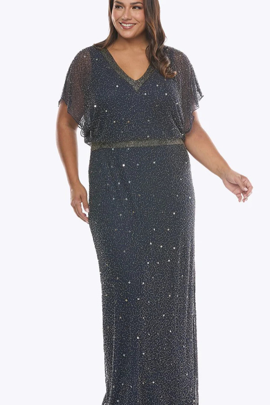 long beaded dress