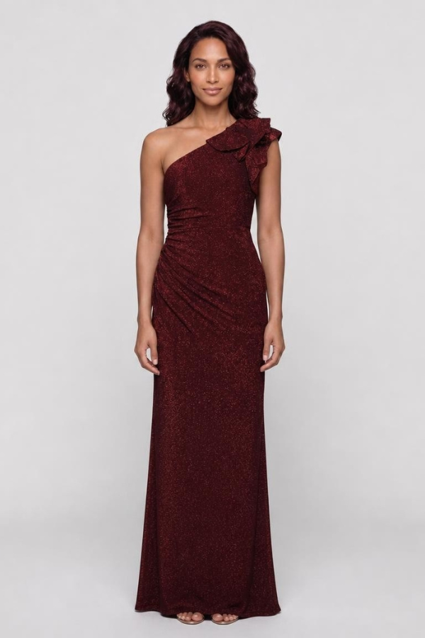 One Shoulder Jeresy Gown