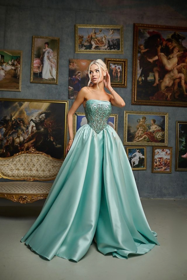 Ophelia Beaded Corset Gown