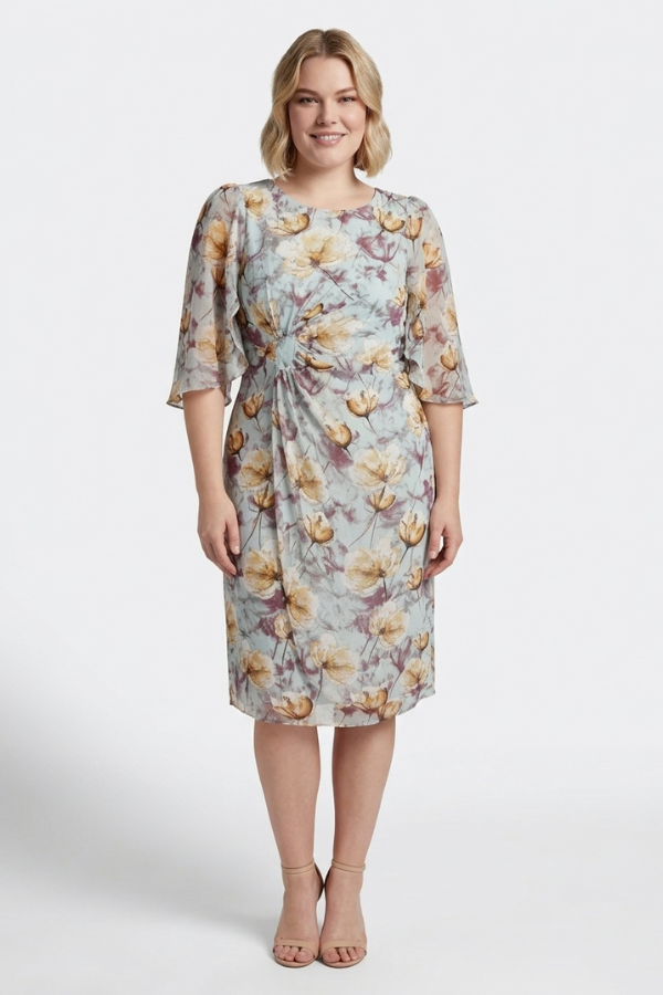 Watercolour Floral Dress