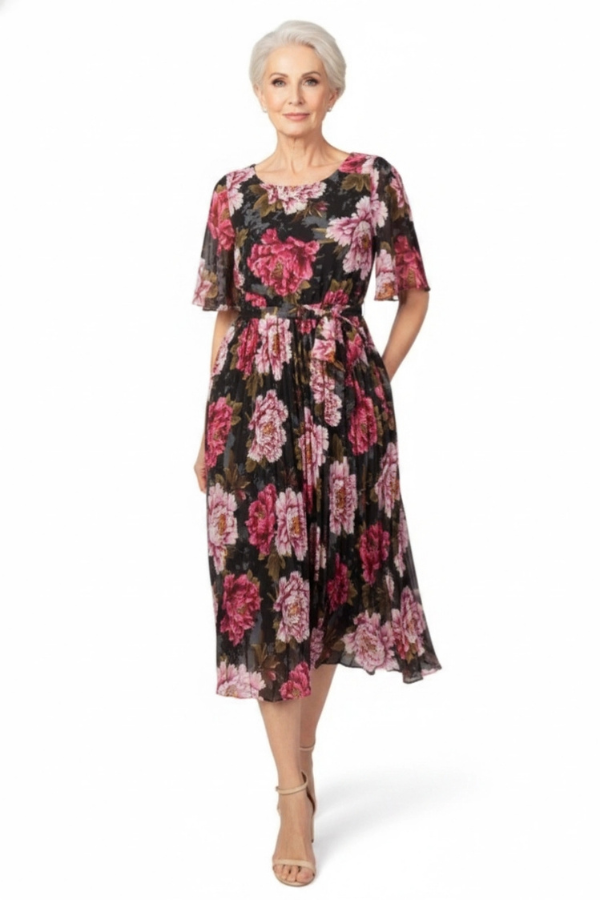 Chiffon floral dress