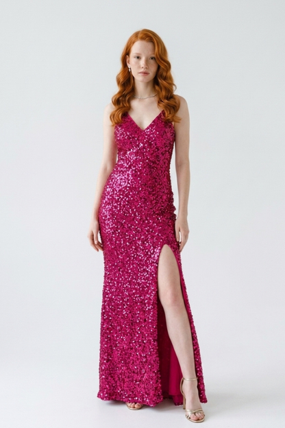 Soft sequin gown
