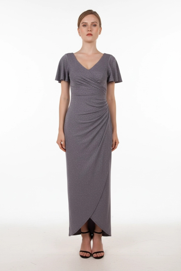 Glitter stretch jersey dress