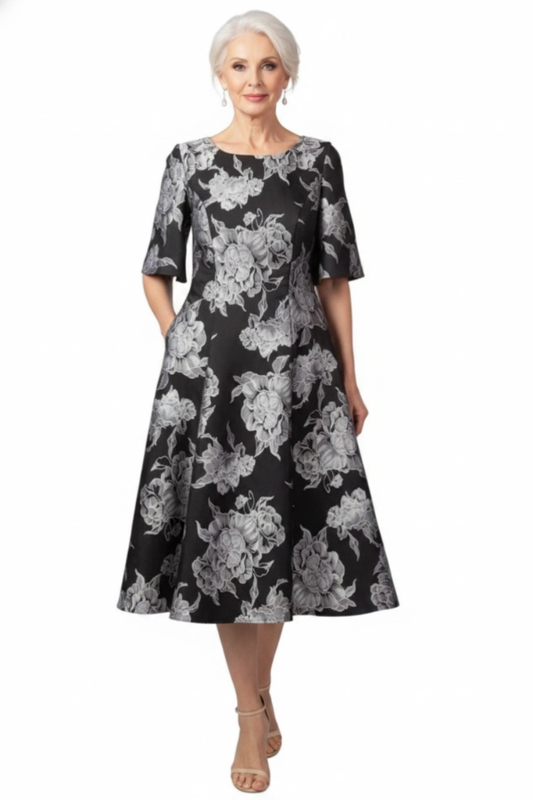 Floral A-line dress